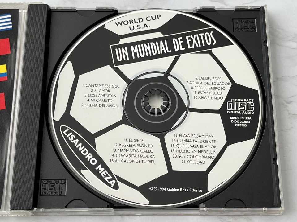 Lisandro Meza Un Mundial De Exitos CD ORIGINAL 1994 Amor Lindo, El Siete RARO! — 第 2/4 张图片