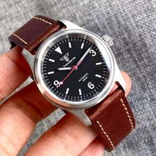 36mm Tandorio Pilot Watch For Men 20ATM WR Sapphire Glass NH35A Automatic Green