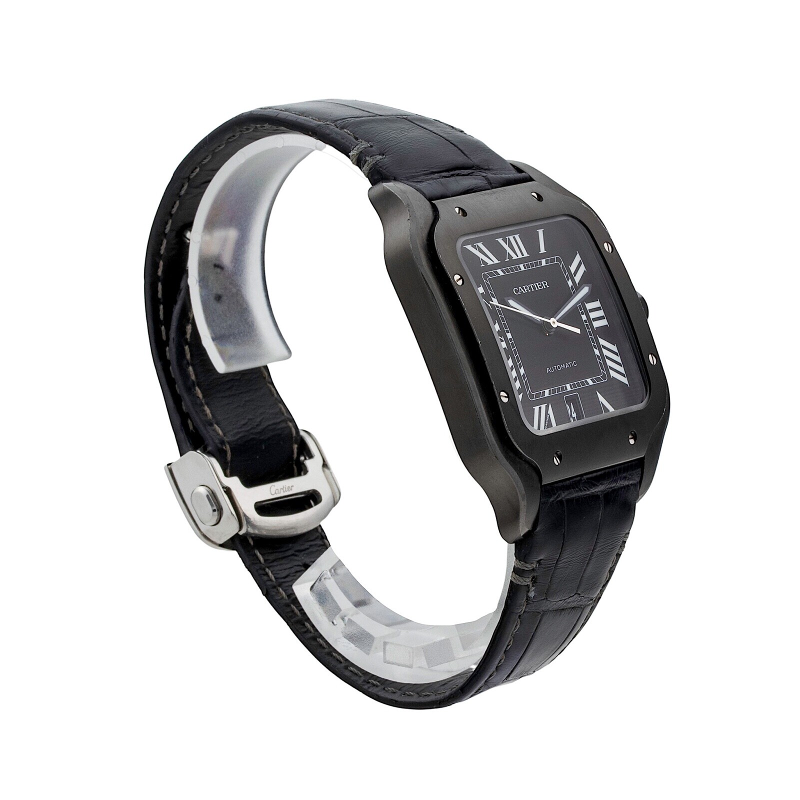 cartier santos black adlc