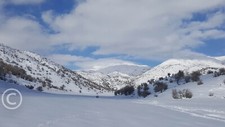 Photo Digital Product Illustration. Snow in Israel. Israel, Hermon mountain.