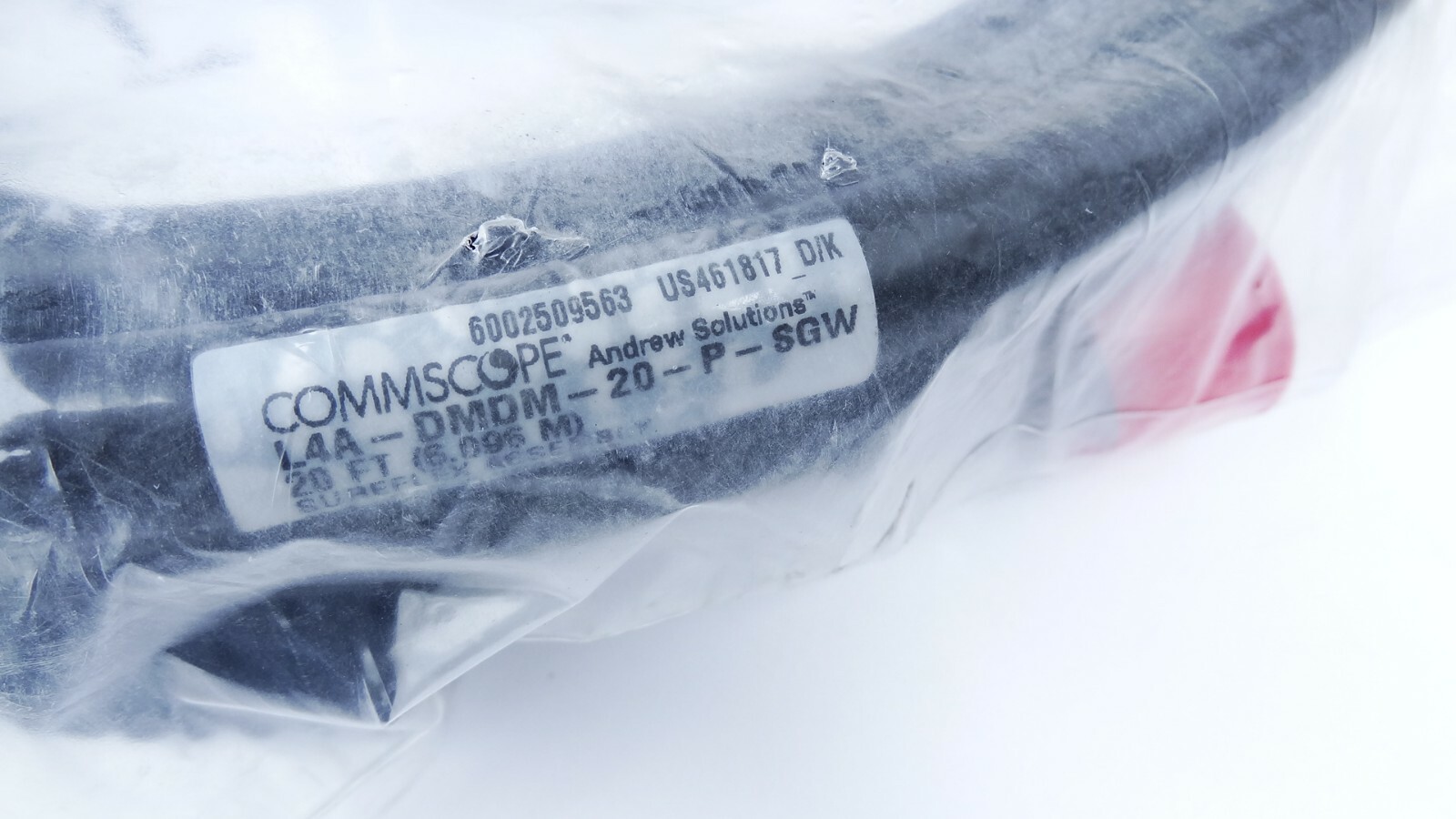 CommScope L4A-DMDM-20-P-SGW Andrew LDF4-50 DIN Male/DIN Male Sureguard 20 ft