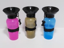 Trinkflasche - Wassernapf für unterwegs 500 ml - pink / blau / smoke -