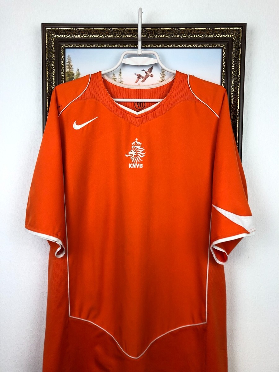 Netherlands Home football shirt 2004 Soccer #8 Sneijder Nike