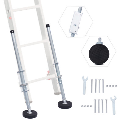 1 Pair Ladder Leveler Height Adjustable Extension Ladder Leg Ground Leveler