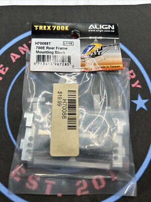 Align. T-Rex 700E. H70088T. 700E Rear Frame Mounting Block