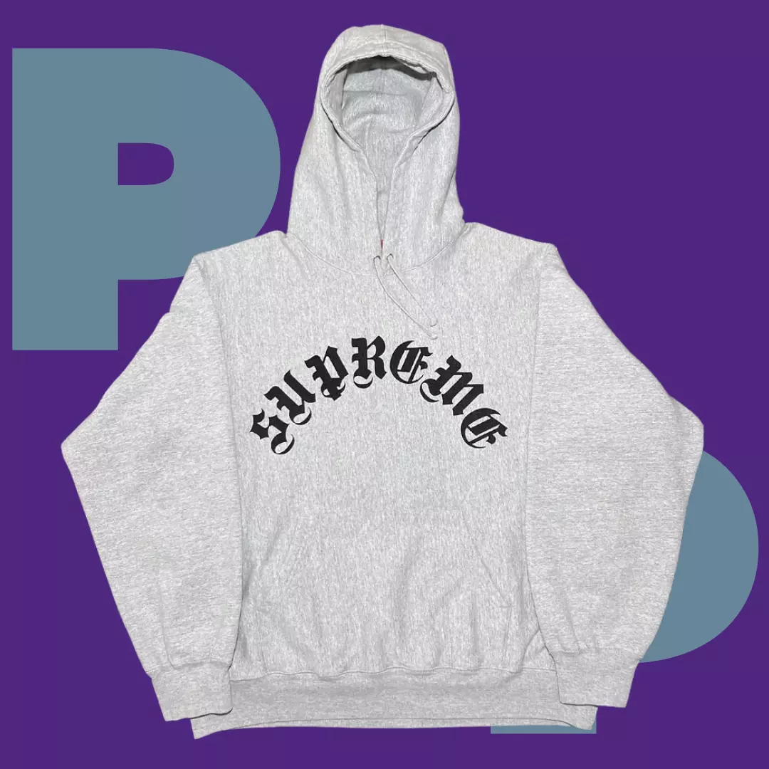 Supreme Printed Arc Hooded Sweatshirt (Large)