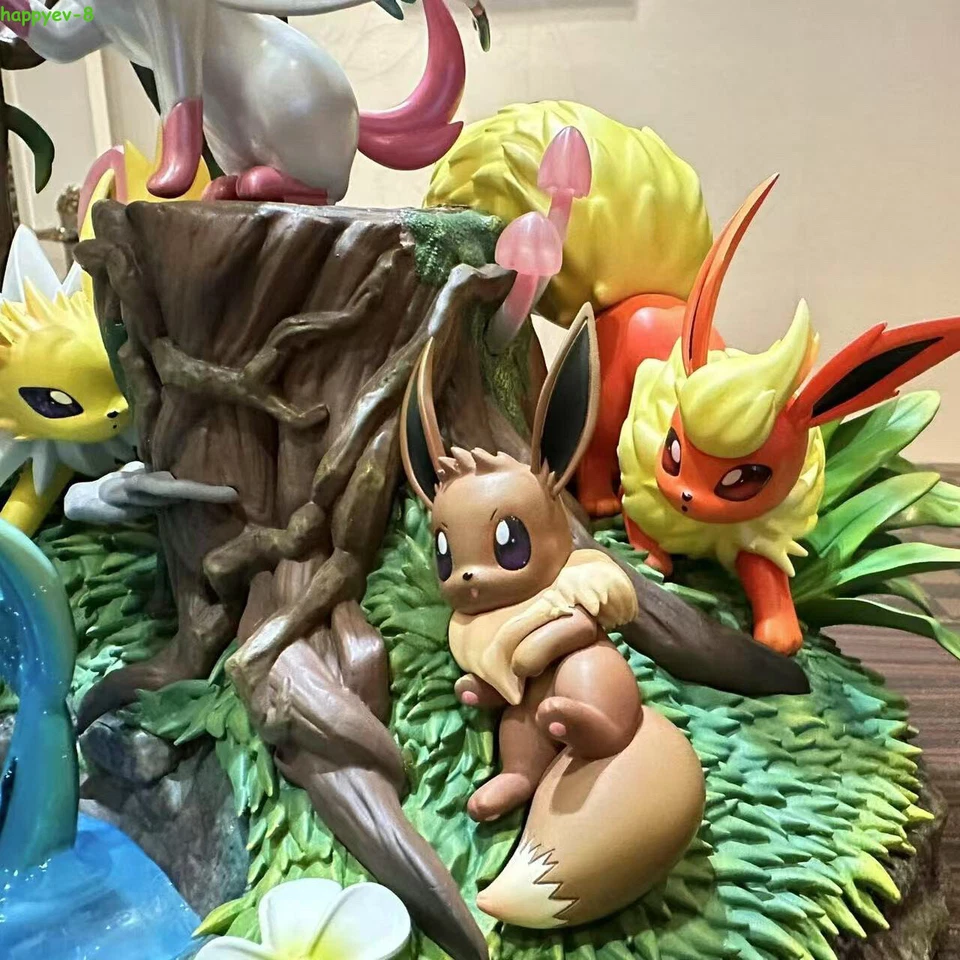 US!Anime Eeveelution FAMILY Figure Statue PVC Model Collectibles Boxed Gift Toys - Image 4 of 4