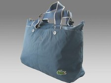 LACOSTE GYM SPORTS HOLDALL BAG Vintage M86 New City Casual 12 Jeans Blue NEW