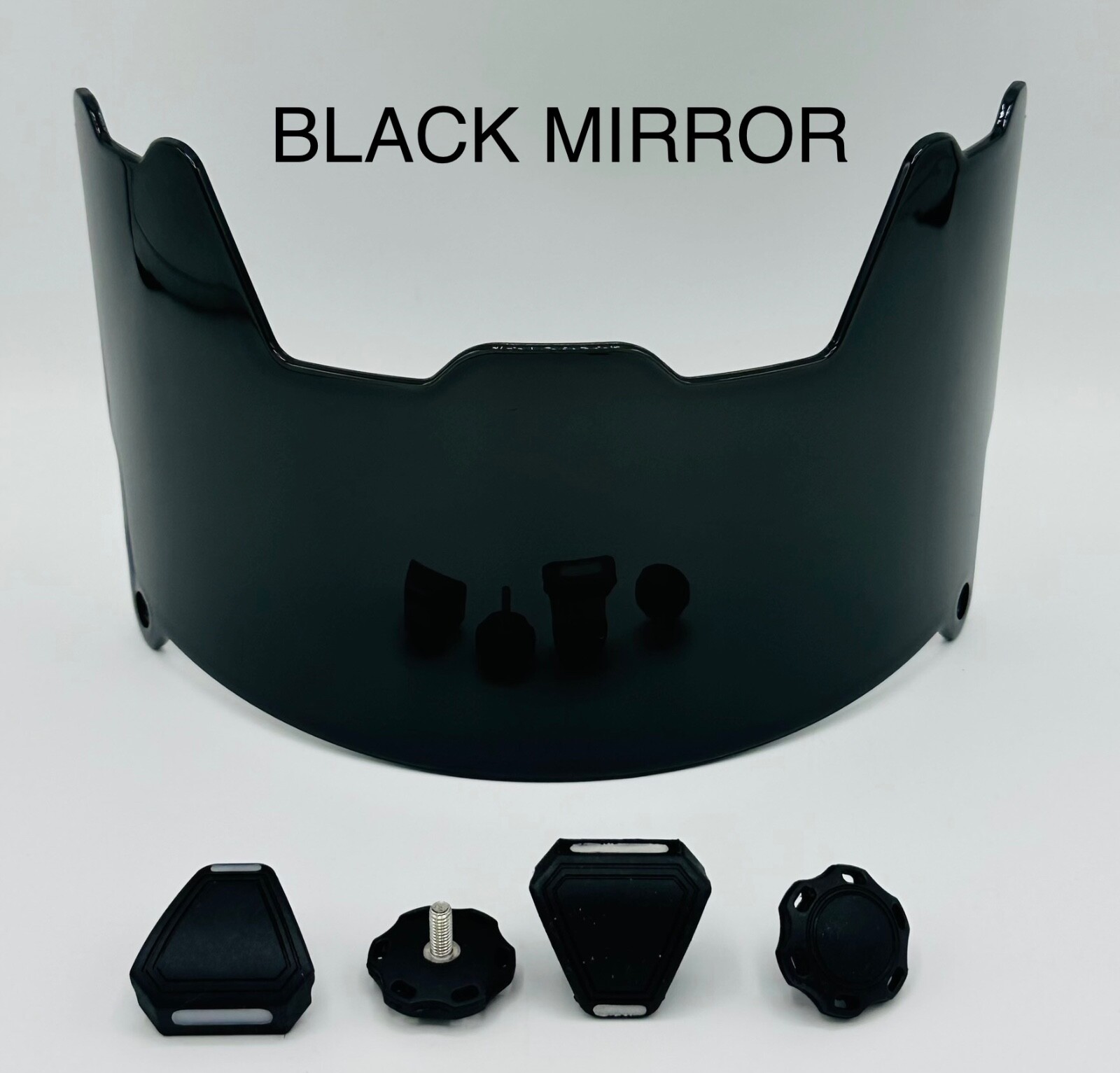 Full Size Chrome Mirror Football Helmet Visor, Brand New With Clips,DISPLAY ONLY