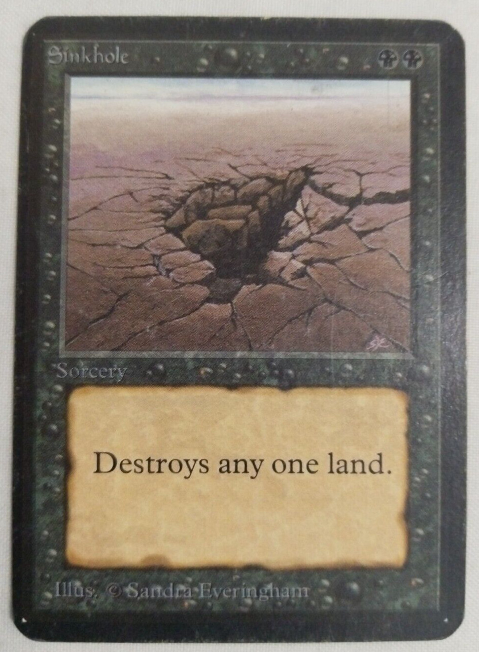 【MTG】sinkhole ベータ版 英語版 二枚 MTG】sinkhole ベータ版 英語版 二枚 Sinkhole ~ Limited