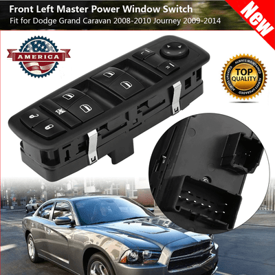 Master Power Window Switch Front Left Driver Side For Dodge Journey Grand Caravan Chrysler Jeep Liberty Replaces 68039999AC 68039999AB 68039999AA
