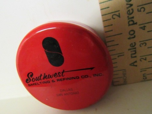 Vtg. Promotional "Southwest Smelting & Refining Co. Inc." Dallas, TX Metal Tin - Picture 4 of 6