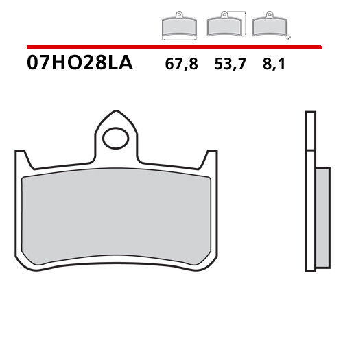 COPPIA PASTIGLIE FRENO ANTERIORE BREMBO HONDA NSR RJ, R, SP 250 88 > - Afbeelding 1 van 9