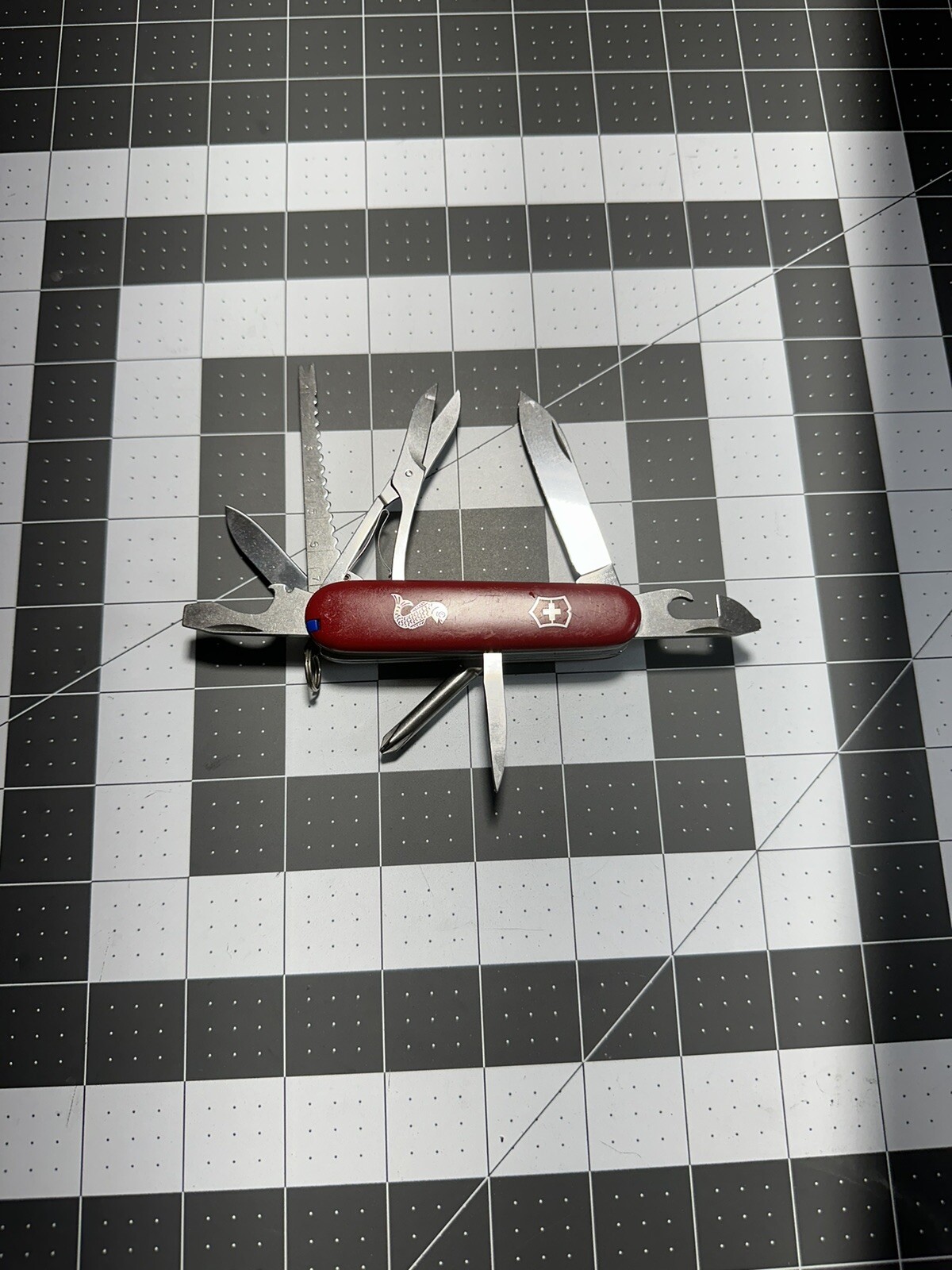 Victorinox Vintage Fisherman Swiss Army Folding Pocket Knife 91MM 7152 