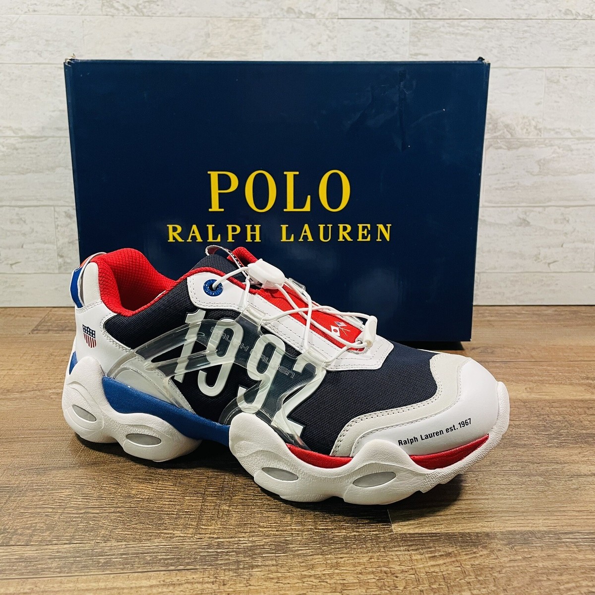 POLO Ralph Lauren Tokyo Stadium 1992 Sneakers RLX Tech Red White