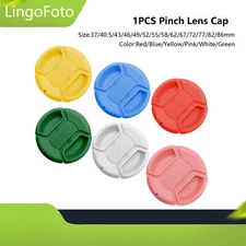 37/43/46/49/52/55/58/62/67/72/77/82/86mm 6 Color Universal Centre Pinch Lens Cap