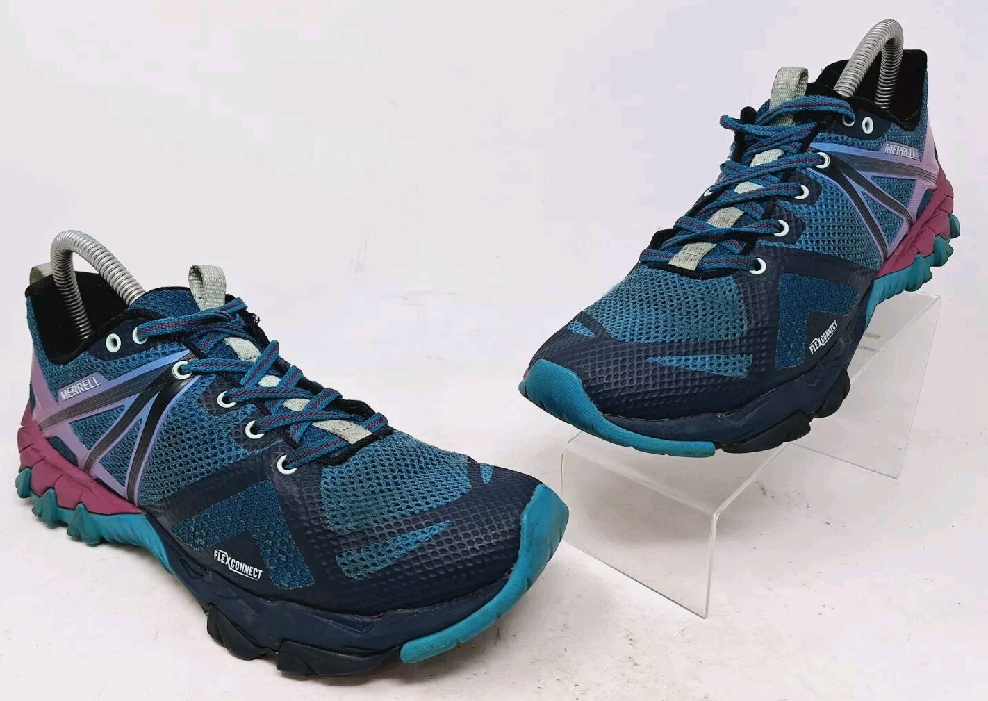 Scarpe da trekking Merrell donna taglia 9 5 Gore Tex Flex Connect Hyperlock blu viola