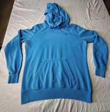 Nike Sweatshirt 729297-435 Sportswear Club Fleece Funnel Neck Hood Womens L READ