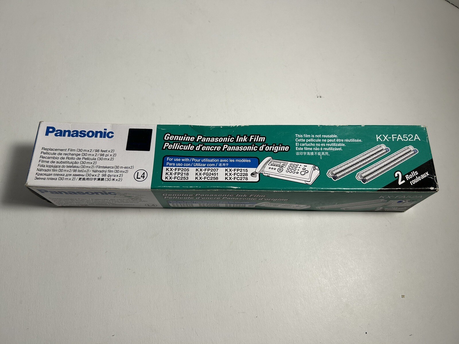 Buy Panasonic Genuine Ink Film KX-FA52A (2 Rolls)-NEW online | eBay