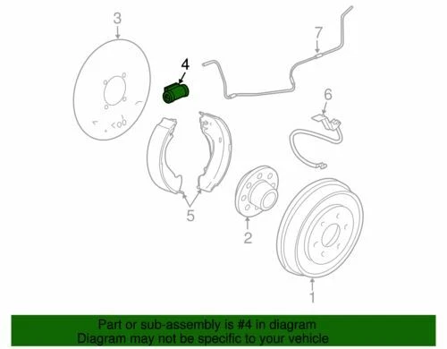 Cilindro de rueda trasera genuino GM 2009-2013 Chevrolet GMC Silverado Sierra 25832114 Foto 2 de 2