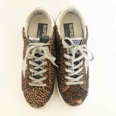 スニーカー Golden  Hi Star Sneakers Leopard Print In Pony Hair Golden Goose Hi Star sneakers with leopard-print pony skin