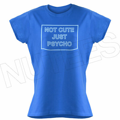 Nicht süß nur Psycho lustige Herren Damen Kinder T-Shirts Weste S-XXL