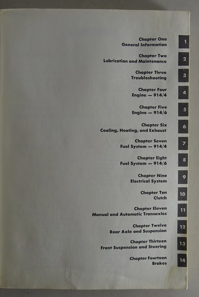 Clymer Manuale Di Riparazione Porsche 914 Anno 1970 - 1976 - Immagine 2 di 4