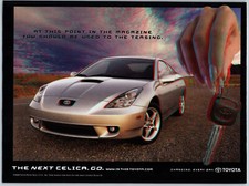 Toyota Celica 3D - 2000 Vintage Print Ad Ephemera