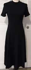 NEW no tags Shein Essnce Women's Black Short Sleeve Round Neck Dress Size small