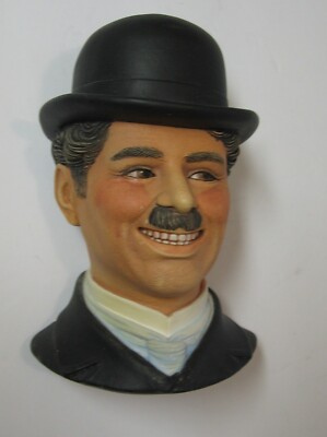 Charlie Chaplin Legends Products 1984, 6'' Chalkware Painted-F. Wright S. Series