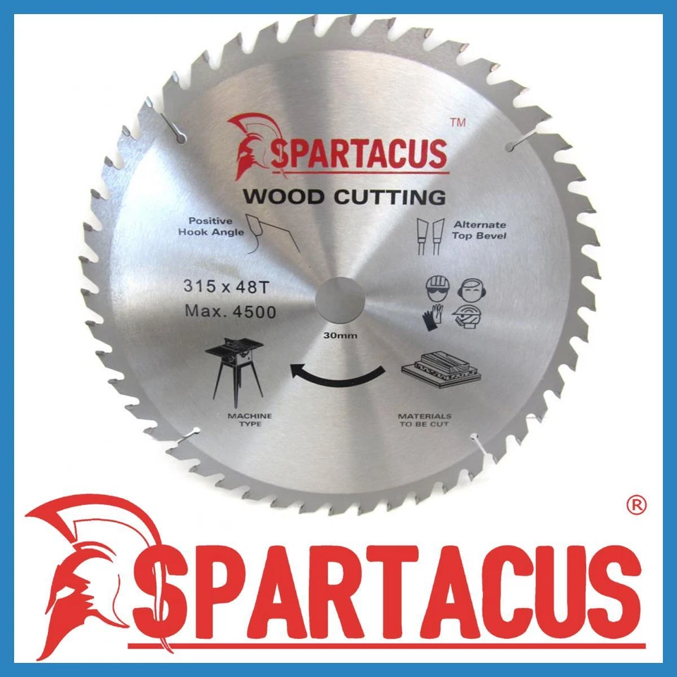 Spartacus Wood Cutting Saw Blade 315 mm x 48 Teeth x 30mm DW3151 D27400 - Image 1 of 1