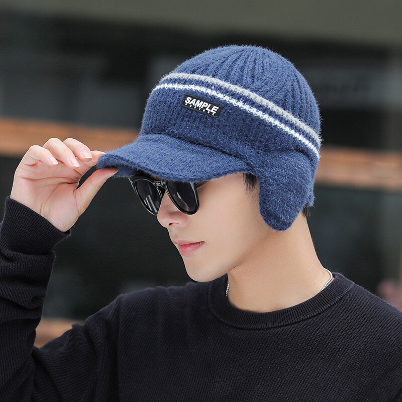 Winter Baseball Cap with Ear Flaps Warm Flap Hat That Covers Ears for