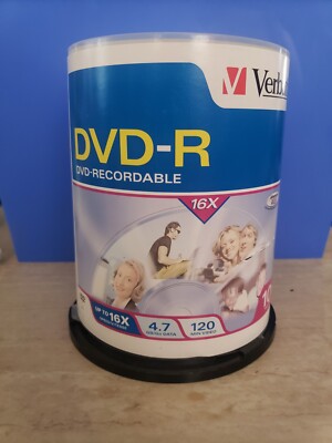 Verbatim 97459 DVD+R 4.7GB Spindle - 100 Pack