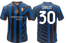 Maillot officiel Carlos Augusto Inter Home 2024 2025 noir 30 deux étoiles