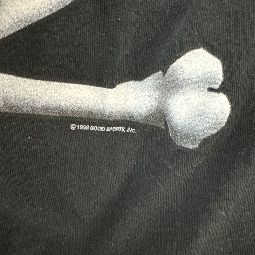 Vintage 1999 G.S.I. Good Sports Black Skull Bones Long Sleeve Mens Size Medium - Picture 12 of 14