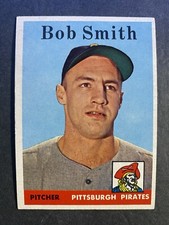 1958 Topps Baseball Bob Smith Pittsburgh Pirates Rookie Card #226. rookie card picture
