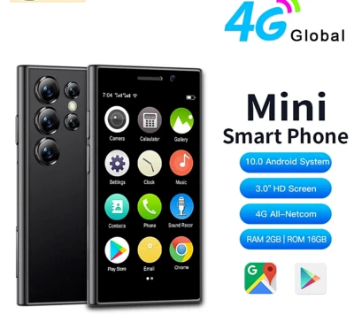 NEW S24 Mini 4G Global Smartphone Android OS 10.0 Facial Unlock Small Smartphone