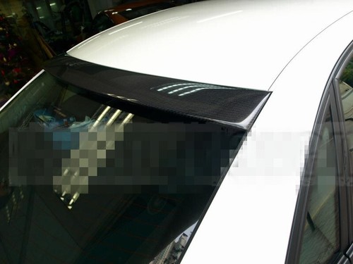 For Carbon Fiber Audi 02-08 A4 S4 8E B6 B7 Sedan Rear Wing Window Roof Spoiler - Picture 2 of 7