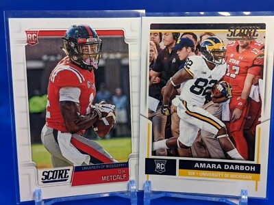 D.K. Metcalf 2019 Panini Socre Rookie Card + Amara Darboh 2017 RC Seahawks