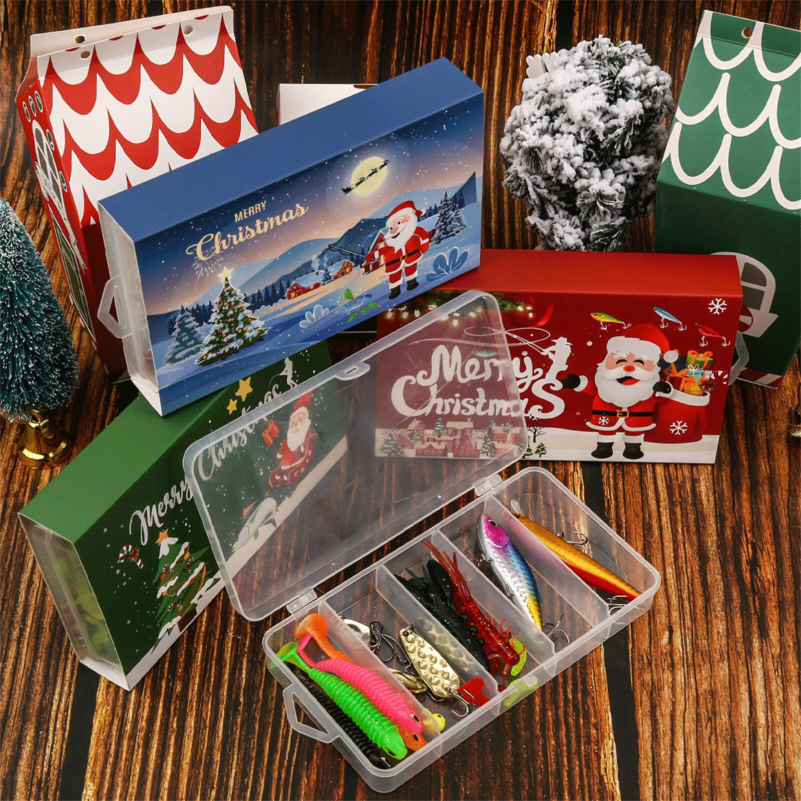 Advent Calendar Fishing Countdown, Fishing Tackle Advent Calendar For Fish