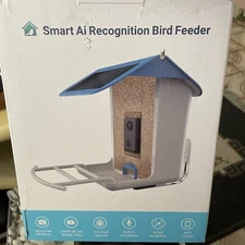 Smart Bird Feeder, Camera 1080P HD Video ai, 32gb sd, solar wifi