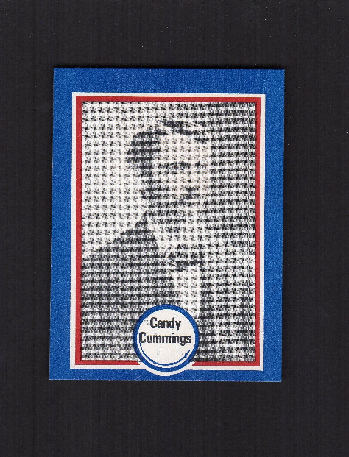 #23 CANDY CUMMINGS, Hartford Dark Blues ~ Shakeys Pizza Salón de la fama/Baseball's Immortals B
