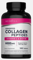 Neocell, Super Collagen Peptides Kollagen Vitamin C & Biotin 180 Tabletten