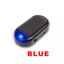 2x Car Alarm Warning Solar Flash Led Light Fake Security System Anti-theft Signa
