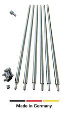 Tiefenerder,Erdungsstangen,Staberder SET V2A Edelstahl Ø 20mm 1m, 2m,4m,5m,6m