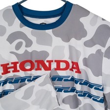 HONDA Camo Long Sleeve Jersey Shirt MX Motocross Racing Team Official Large