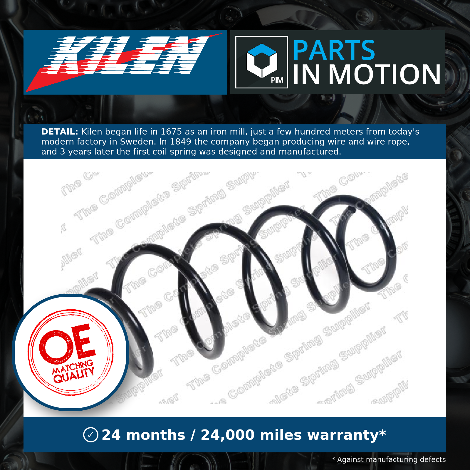 SUSPENSION SPRING 4088941 FOR SUZUKI S-CROSS/SUV/SX4 M16A 1.6L 4cyl S-CROSS - Image 2