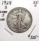 1928 S Walking Liberty Silver Half Dollar, High Grade, Great Gift,