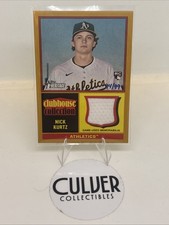 2025 Topps Heritage High Number Clubhouse Collection Relic Nick Kurtz /99 CCR-NK