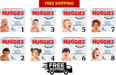 Huggies Snug & Dry Disposable Baby Diapers Blowout & Leakproof Protection